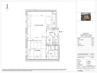 Louer Appartement 48 m2 Dieppe