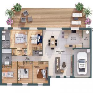 For sale Voeuil-et-giget 7 rooms 123 m2 Charente (16400) photo 2