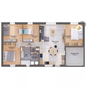 For sale Villedoux 6 rooms 90 m2 Charente maritime (17230) photo 2