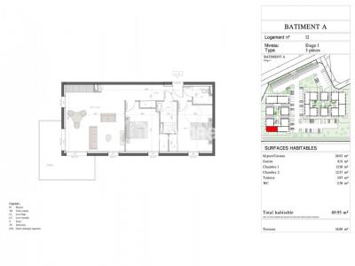 For sale Aressy 3 rooms 69 m2 Pyrenees atlantiques (64320) photo 4