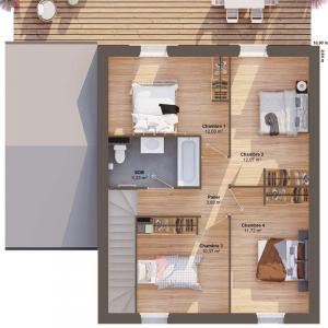 For sale Mordelles 6 rooms 113 m2 Ille et vilaine (35310) photo 3