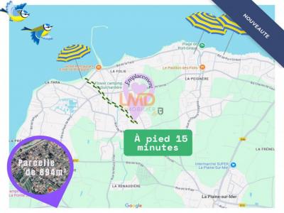 Acheter Terrain 894 m2 Plaine-sur-mer