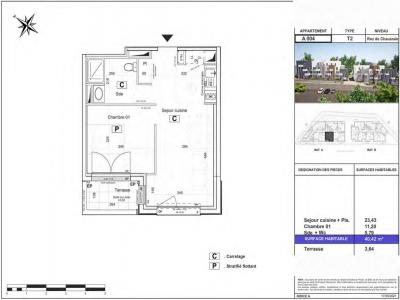 For rent Saint-herblain 2 rooms 40 m2 Loire atlantique (44800) photo 1