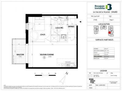 Louer Appartement 47 m2 Dinard