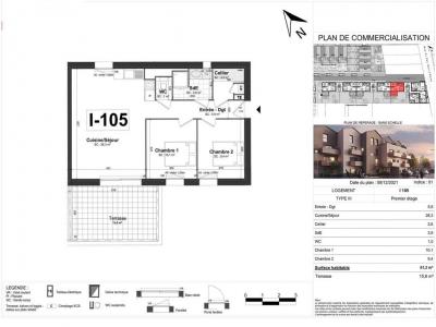 Annonce Location 3 pices Appartement Tours 37