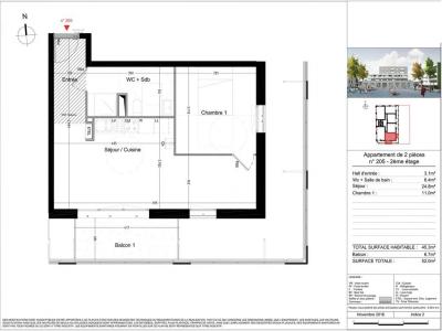 For rent Lille 2 rooms 45 m2 Nord (59000) photo 3
