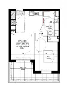 Annonce Location 2 pices Appartement Clermont-ferrand 63