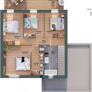 For sale Beille 7 rooms 126 m2 Sarthe (72160) photo 3