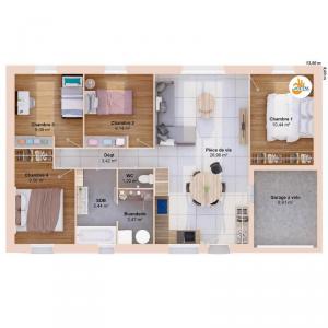 For sale Parigne-l'eveque 6 rooms 81 m2 Sarthe (72250) photo 2