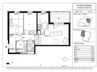 For rent Strasbourg 3 rooms 68 m2 Bas rhin (67000) photo 1