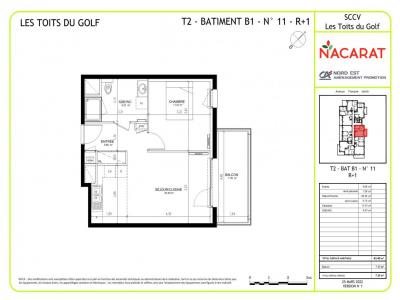 For rent Bezannes 2 rooms 43 m2 Marne (51430) photo 1