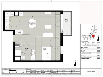 For rent Douai 2 rooms 45 m2 Nord (59500) photo 1