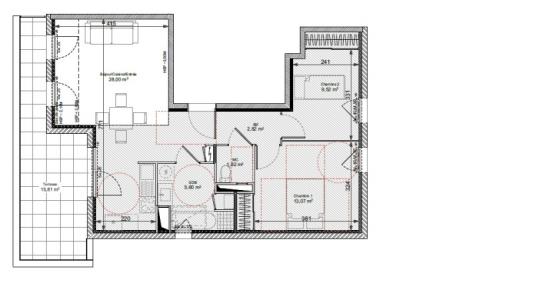 For rent Chasse-sur-rhone 3 rooms 60 m2 Isere (38670) photo 0