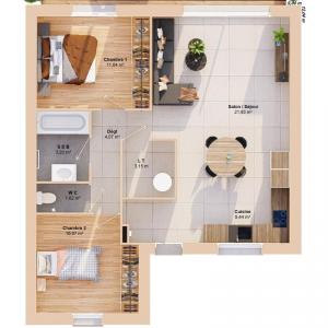 For sale Gournay-en-bray 4 rooms 67 m2 Seine maritime (76220) photo 2