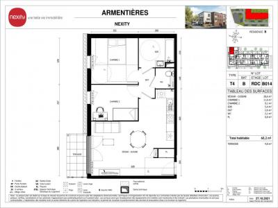For rent Armentieres 3 rooms 60 m2 Nord (59280) photo 2