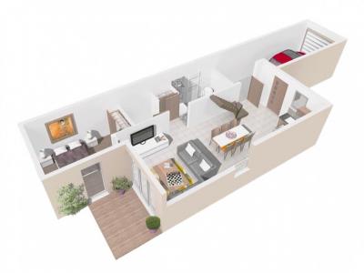For sale Narbonne 4 rooms 85 m2 Aude (11100) photo 2