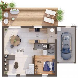 For sale Besne 6 rooms 104 m2 Loire atlantique (44160) photo 3