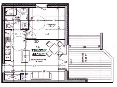 For rent Brumath 2 rooms 43 m2 Bas rhin (67170) photo 3