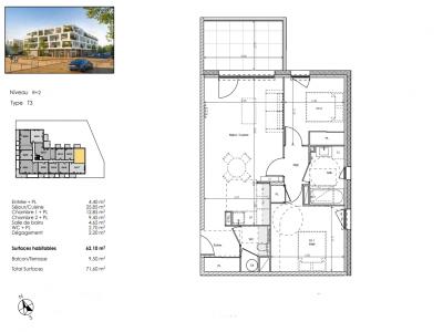 Annonce Vente 3 pices Appartement Beziers 34