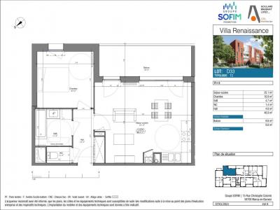 Annonce Location 2 pices Appartement Ronchin 59