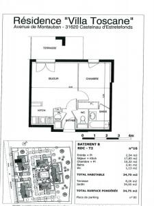 Annonce Vente 2 pices Appartement Castelnau-d'estretefonds 31