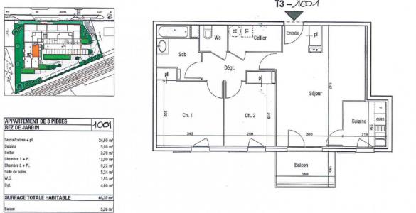 Louer Appartement 65 m2 Meximieux