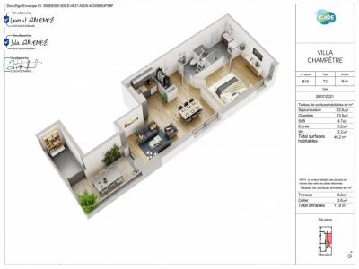 For rent Oberschaeffolsheim 2 rooms 46 m2 Bas rhin (67203) photo 1