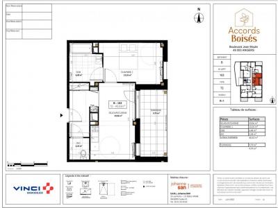 Annonce Location 2 pices Appartement Angers 49