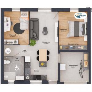 For sale Angles 4 rooms 52 m2 Vendee (85750) photo 3