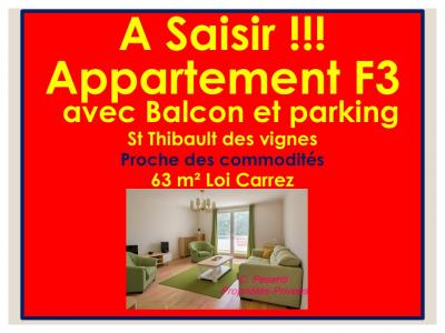 For sale Saint-thibault-des-vignes 3 rooms 63 m2 Seine et marne (77400) photo 0