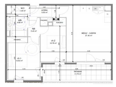 Annonce Location 3 pices Appartement Castelnau-le-lez 34
