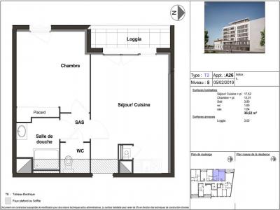 For rent Villeurbanne 2 rooms 36 m2 Rhone (69100) photo 3