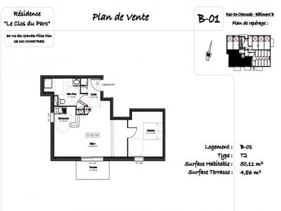 For rent Chartres 2 rooms 50 m2 Eure et loir (28000) photo 1
