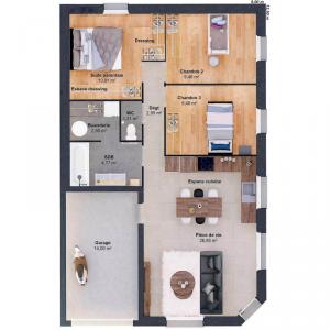 For sale Anisy 5 rooms 68 m2 Calvados (14610) photo 4