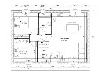 Acheter Maison 70 m2 Saint-etienne-sur-suippe