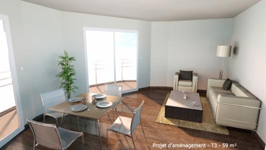 For rent Nantes 3 rooms 59 m2 Loire atlantique (44000) photo 2