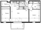 For rent Apartment Saint-herblain 63 m2 3 pieces