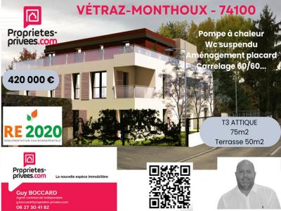 For sale Vetraz-monthoux 3 rooms 75 m2 Haute savoie (74100) photo 0