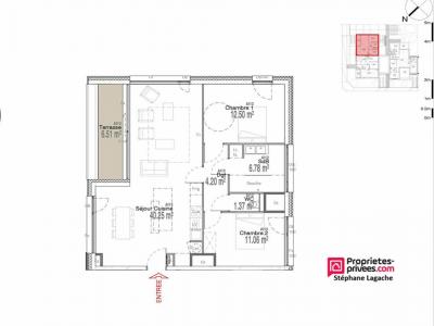 For sale Touquet 3 rooms 76 m2 Pas de calais (62520) photo 4