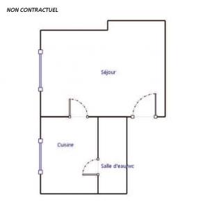 For rent Nantes 1 room 21 m2 Loire atlantique (44000) photo 4