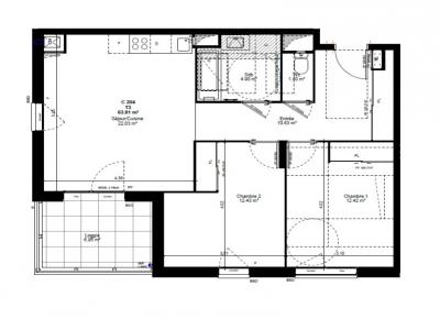 For rent Albertville 3 rooms 63 m2 Savoie (73200) photo 0