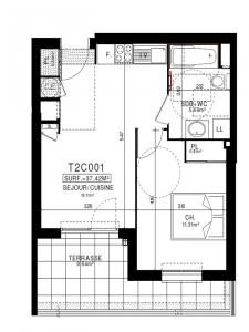 Annonce Location 2 pices Appartement Clermont-ferrand 63