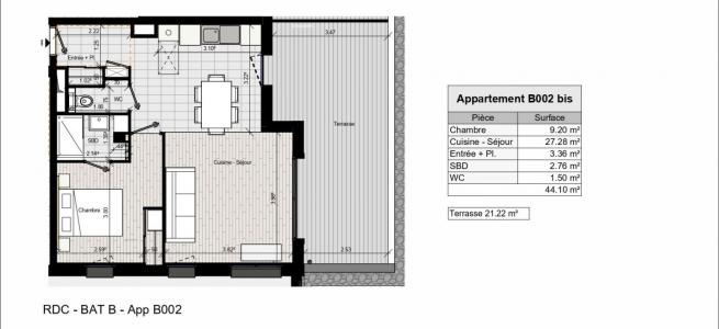 For sale MORILLON VILLAGE 2 rooms 44 m2 Haute savoie (74440) photo 4
