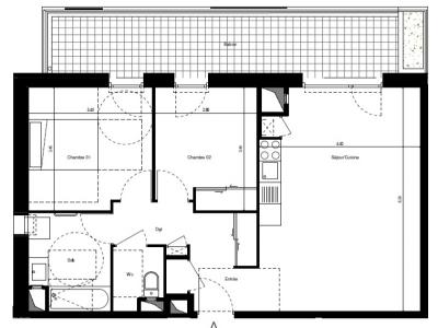 For rent Grenoble 3 rooms 63 m2 Isere (38000) photo 1