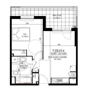 For rent Clermont-ferrand 2 rooms 38 m2 Puy de dome (63100) photo 1