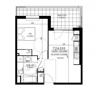 For rent Clermont-ferrand 2 rooms 38 m2 Puy de dome (63100) photo 1