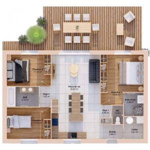 For sale Amaye-sur-orne VAL-D-ARRY 5 rooms 82 m2 Calvados (14210) photo 2