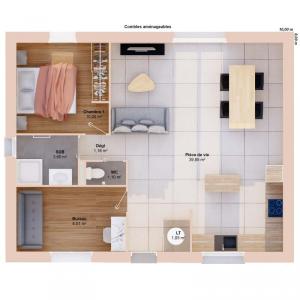 For sale Frenouville 4 rooms 65 m2 Calvados (14630) photo 2