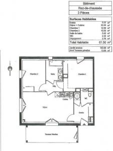For sale Saint-jean-d'illac 3 rooms 61 m2 Gironde (33127) photo 2