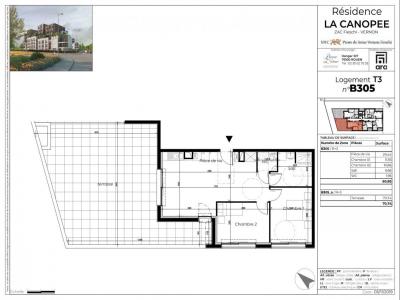 For rent Vernon 3 rooms 60 m2 Eure (27200) photo 1